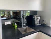 Küchenrückwand aus Glas