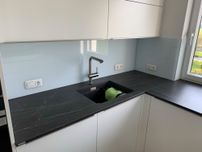 Küchenrückwand aus Glas