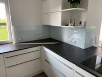 Küchenrückwand aus Glas